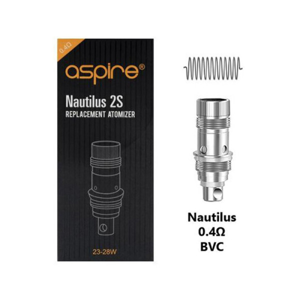 Nautilus 2S Coils – Aspire – 0,4 Ohm, 5er-Pack