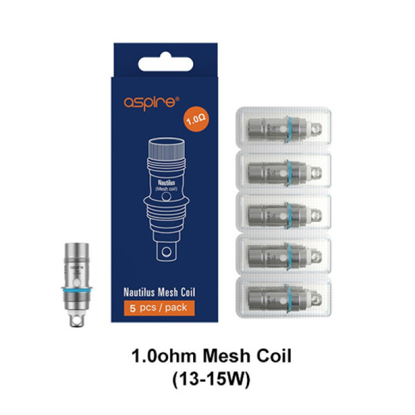 Nautilus Coils - Aspire - 1.0 Ohm Pack of 5