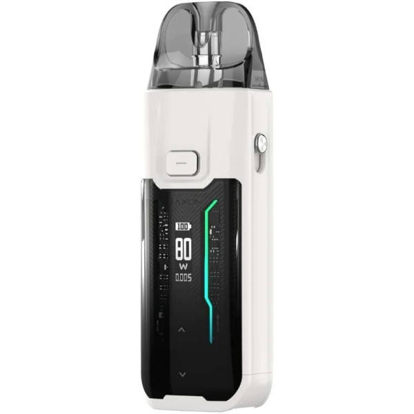 Kit Pod Luxe XR MAX 2800 mAh – Vaporesso Weiß: Kraftvoller und intensiver Dampf, GTX-Widerstände, Fassungsvermögen 5 ml