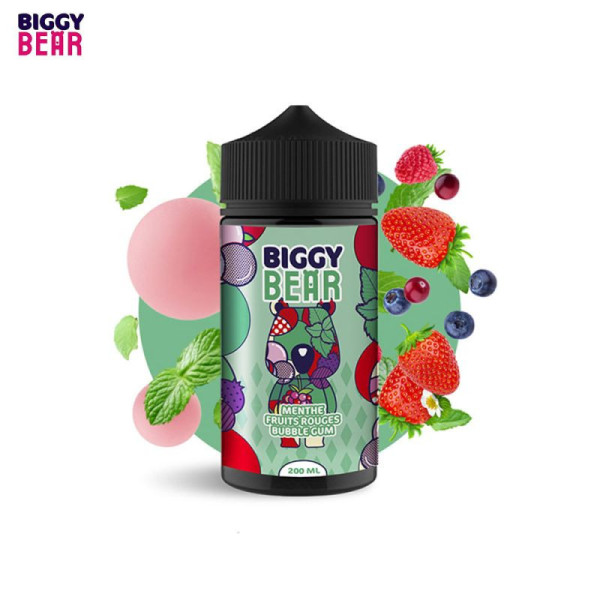 Mint, Red Berries & Bubble Gum 200ml - Biggy Bear