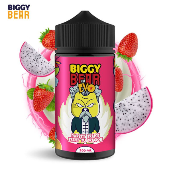 Strawberry Dragon Fruit Sorbet 200ml - Biggy Bear