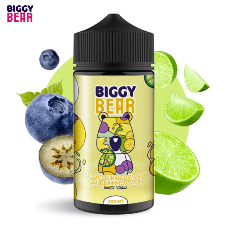 Limetten-Limonade mit wilden Heidelbeeren 200 ml – Biggy Bear