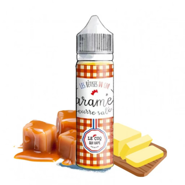 Caramel Beurre salé 50ml - Les Bêtises du Coq - Le Coq Qui Vape
