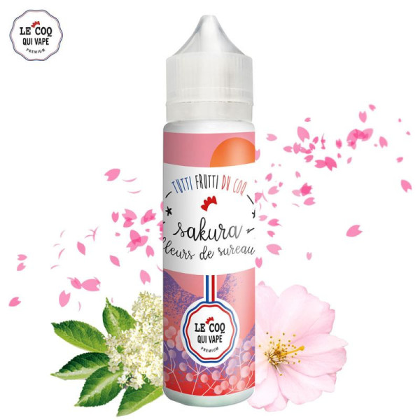 Sakura Elderflower 50ml - Tutti Frutti du Coq - Le Coq qui Vape