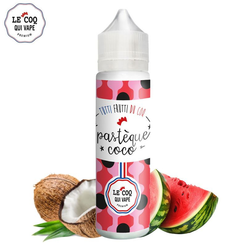 Watermeloen Kokos 50 ml - Tutti Frutti du Coq - Le Coq qui Vape