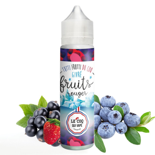 Fruits Rouges Givré 50 ml – Tutti Frutti du Coq – Le Coq qui Vape