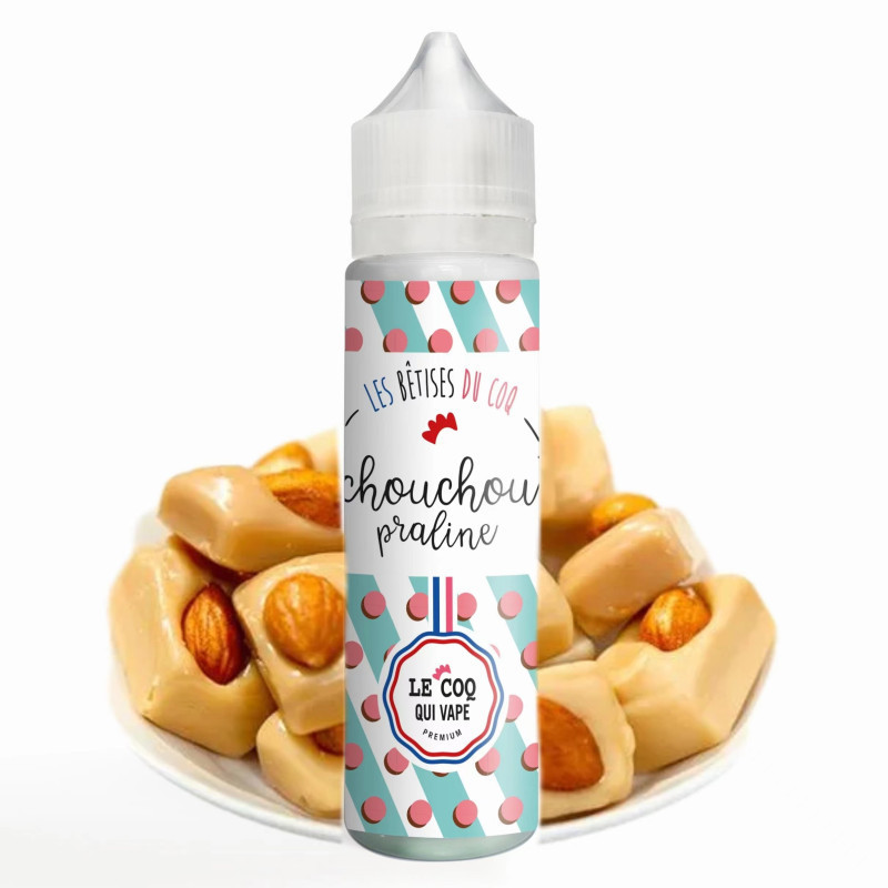 Chouchou Praline 50 ml - Les Bêtises du Coq - Le Coq qui Vape