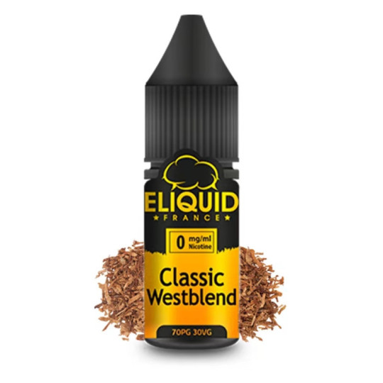 Classic Westblend 10ml - Eliquid France (Available in 0mg, 3mg, 6mg, 12mg, 18mg)