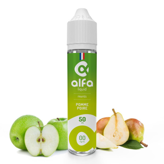 Apfel-Birne 50 ml – Alfaliquid Fruchtig