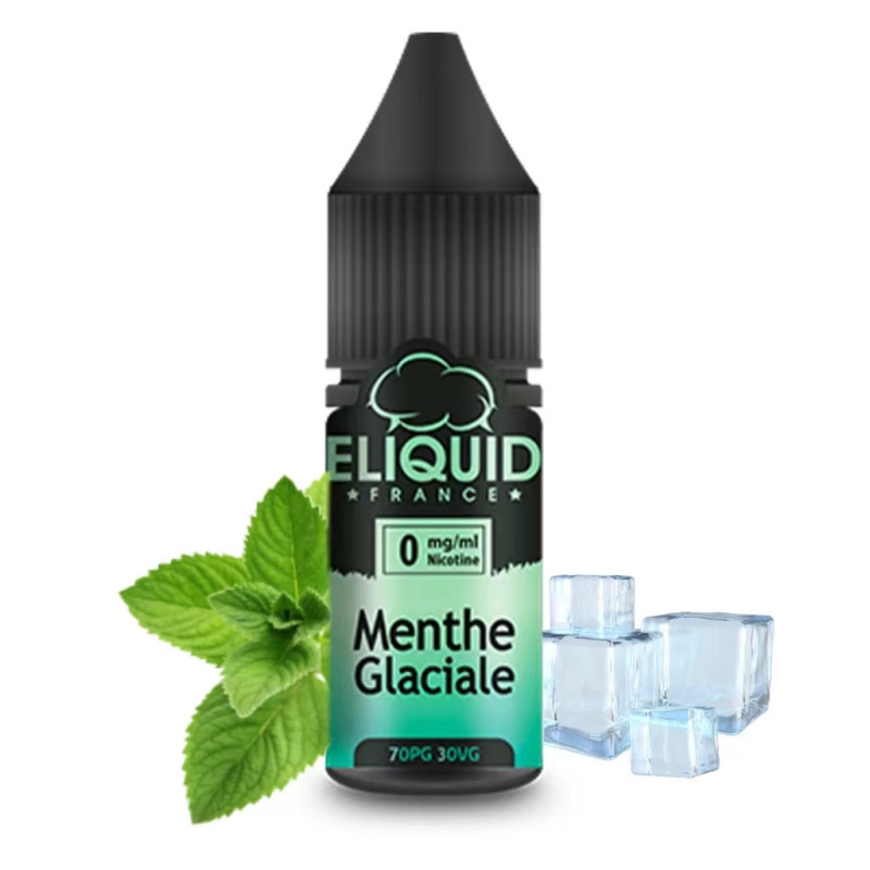 Menthe Glaciale 10ml - Eliquid France (Disponible en 0mg, 3mg, 6mg, 12mg, 18mg)