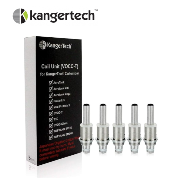 VOCC T-Coils – Kangertech – 1,8 Ohm, 5er-Pack