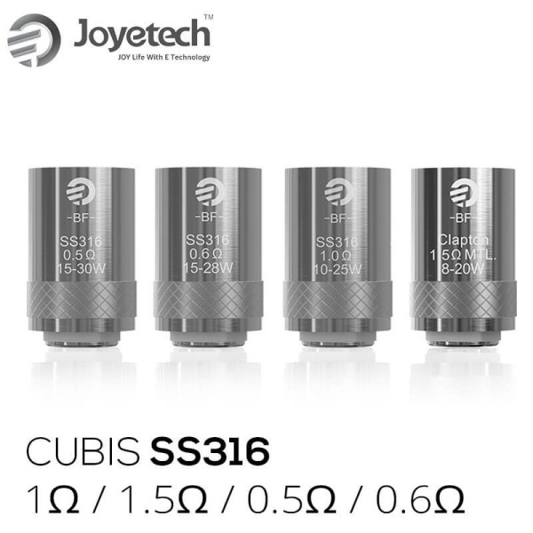 Cubis BF SS316 Coils – Joyetech – 0,6 Ohm, 5er-Pack