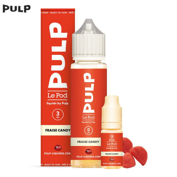 Pack Fraise Candy 60 ml - Le Pod Liquide van Pulp