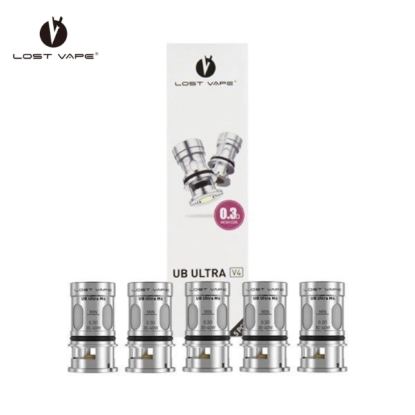 UB Ultra V4 Coils – Lost Vape – M8-M7-M6 0,3 Ohm 5er-Pack