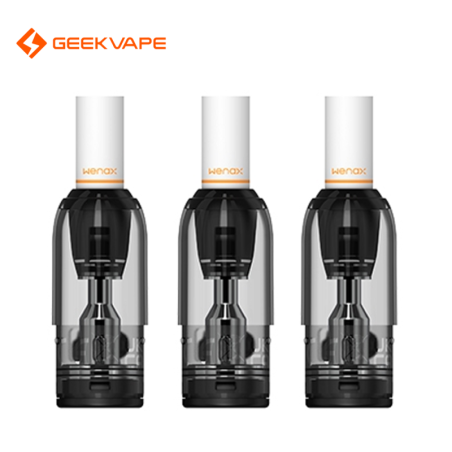 Lot de 3 Pods Wenax M1 - GeekVape - 0.8 ohm - Cartouches de remplacement