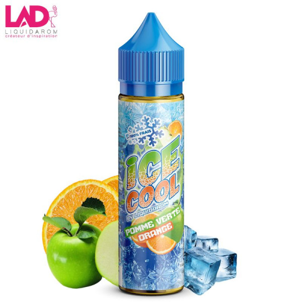 Grüner Apfel Orange 50 ml – Ice Cool von Liquidarom