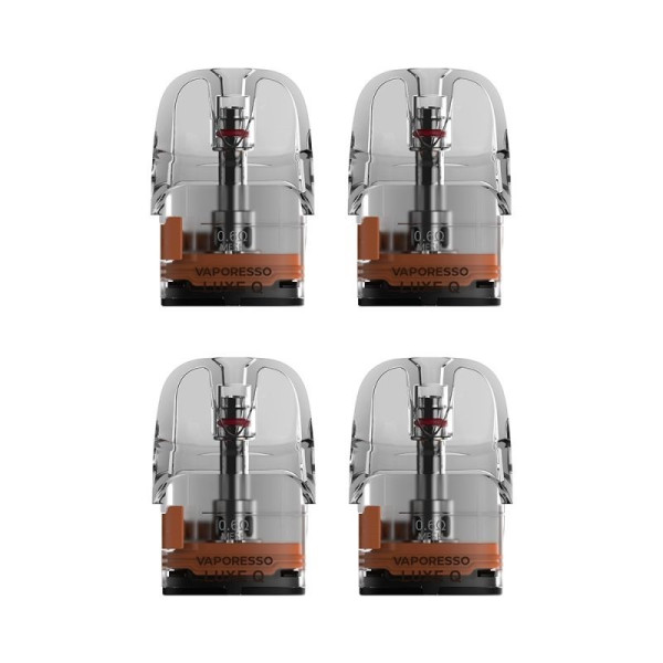 Pack de 4 Pods Luxe Q2 - 3ml - 0.6ohm - Vaporesso - Cartouche de remplacement