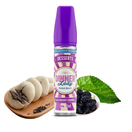 Blackberry Crumble 50 ml 0 % Sucralose – Dinner Lady