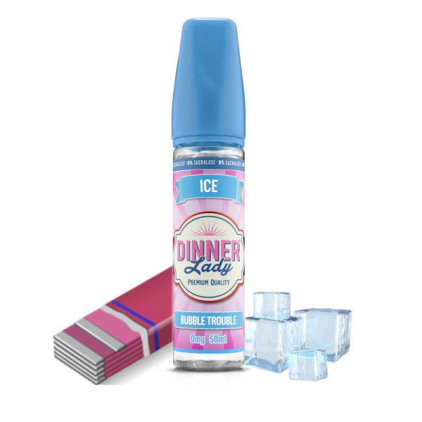 Bubble Trouble 50ml ICE 0% Sucralose - Dinner Lady