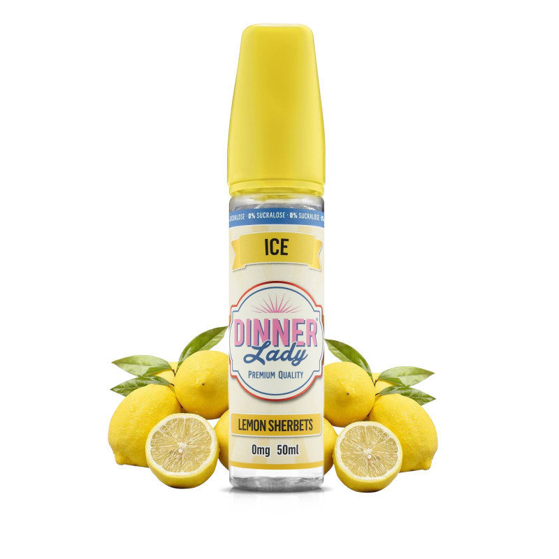 Lemon Sherbets 50ml ICE 0% Sucralose - Dinner Lady