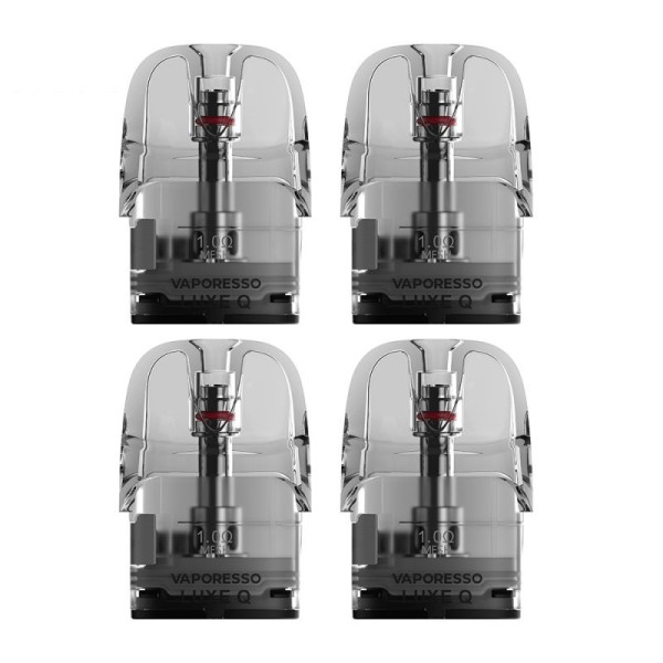 Pack de 4 Pod Luxe Q2 - 3ml - 1.0ohm - Vaporesso - Cartouche de remplacement