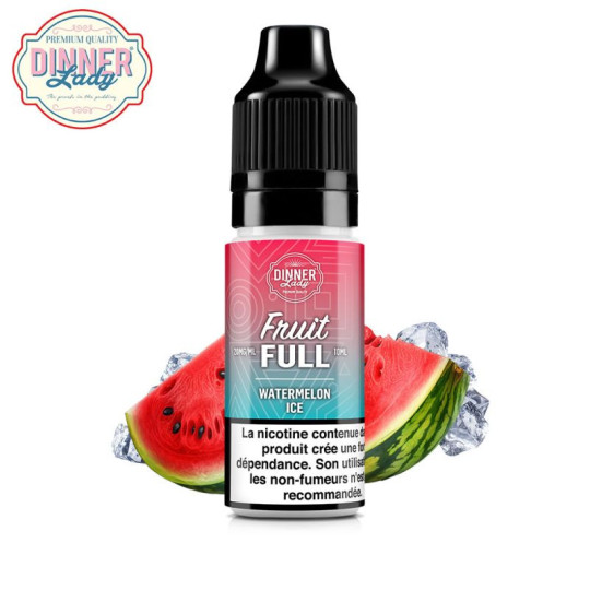 Watermelon Ice 10ml Nic Salt - Fruit Full by Dinner Lady
