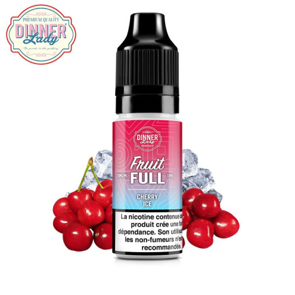 Cherry Ice 10 ml Nikotinsalz – Fruit Full von Dinner Lady