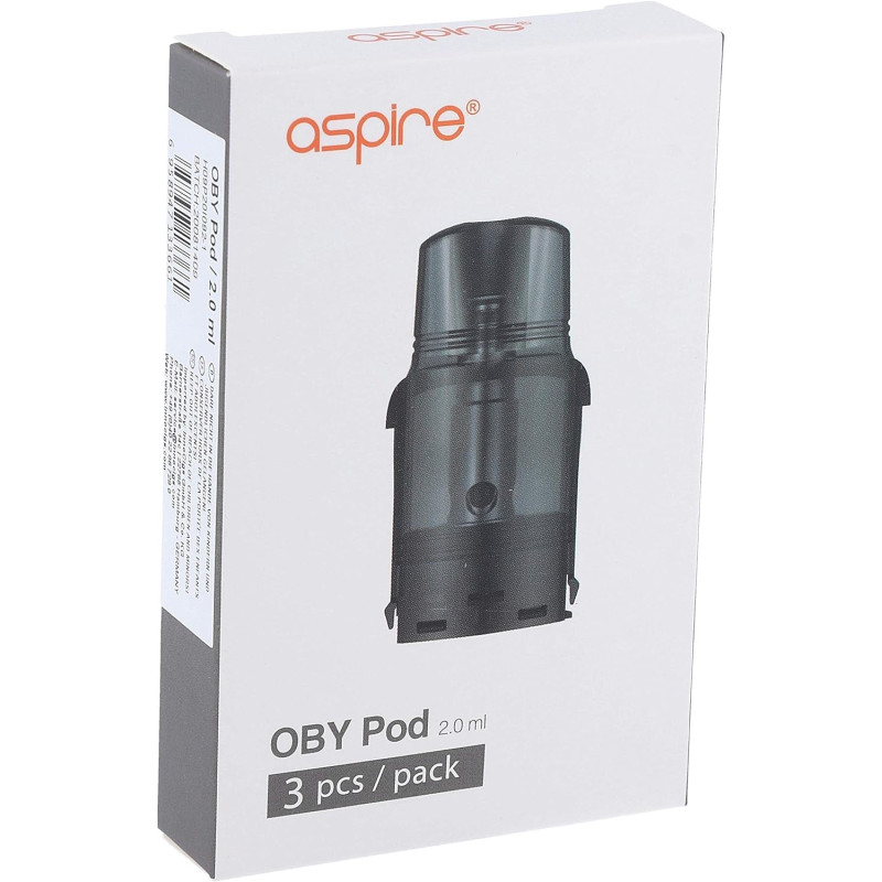 Pack de 3 Pods Oby - 2ml - 1.2ohm - Aspire - Cartouche de remplacement