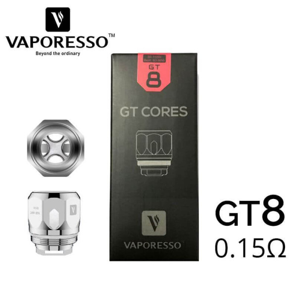 Résistances GT - Vaporesso -  0.15 ohm Pack de 3
