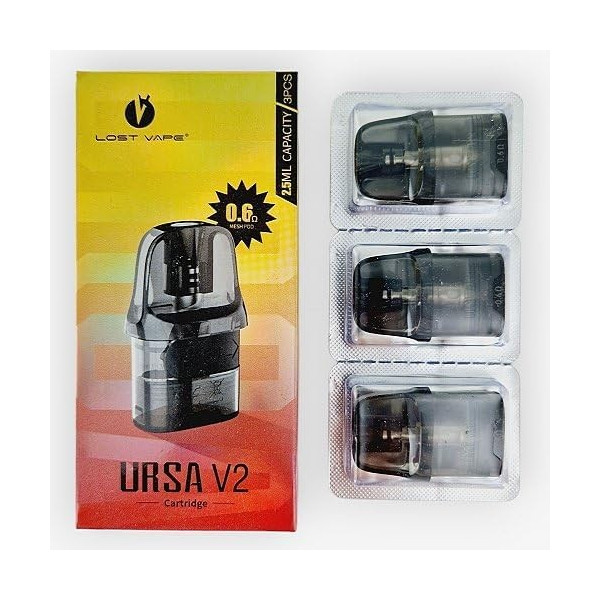 Ursa Nano / Ursa Nano Pro Kartuschen – Lost Vape 0,6 Ohm 3er-Pack