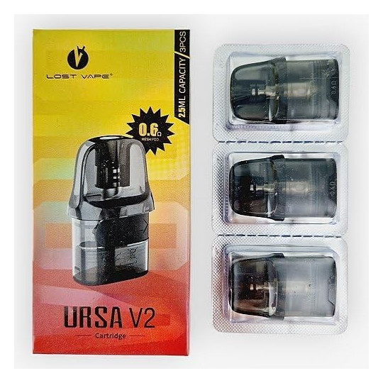 Cartouches Ursa Nano / Ursa Nano Pro - Lost Vape 0.6 Ohm Pack de 3