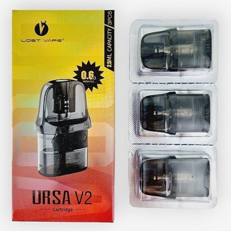 Cartouches Ursa Nano / Ursa Nano Pro - Lost Vape 0.6 Ohm Pack de 3