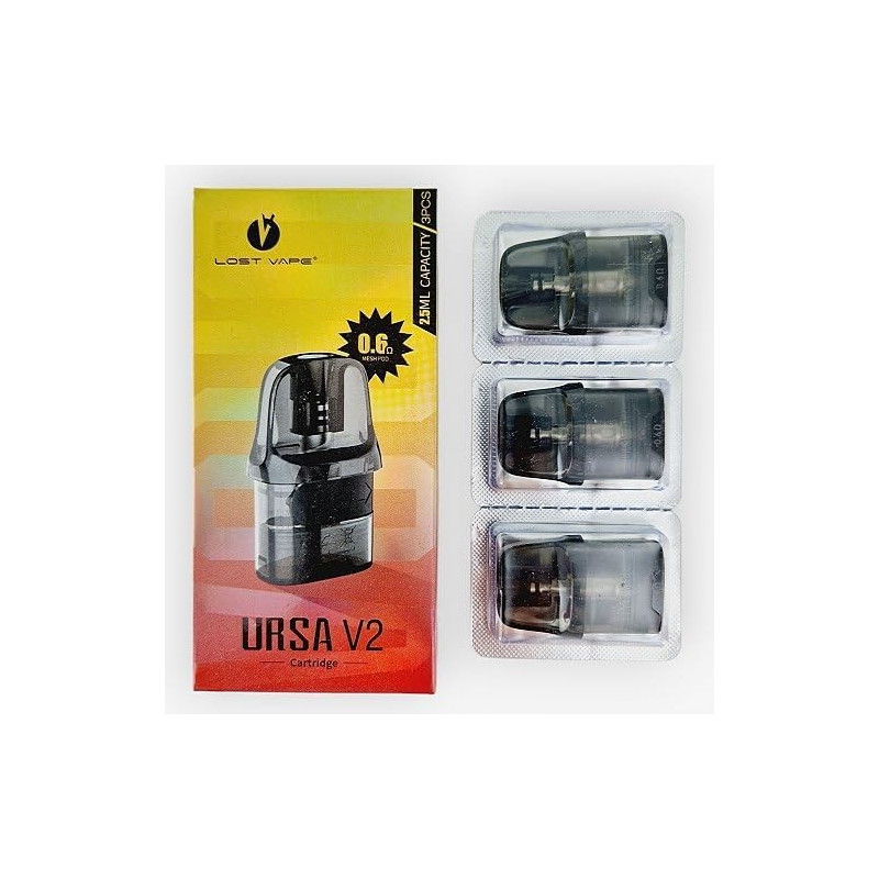 Cartouches Ursa Nano / Ursa Nano Pro - Lost Vape 0.6 Ohm Pack de 3
