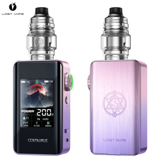 Lost Vape Centaurus BT200 – Kit 200W double 18650 avec Centaurus Sub Ohm V2 (UB Max)
