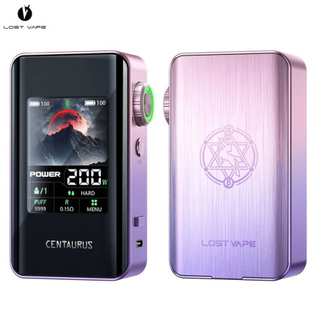 Lost Vape Centaurus BT200 – Box 200W double 18650, écran 2.4", modes avancés (mod seul)