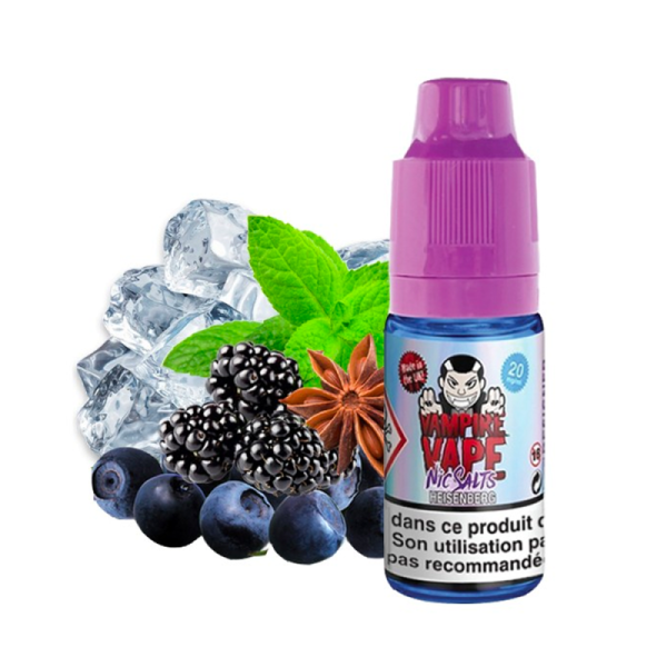 Heisenberg Nic Salt 10 ml - Vampire Vape: De frisse, fruitige klassieker in nicotinezouten 🔵❄️