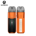 Pod Luxe XR MAX Leather Edition 2800mAh - Vaporesso Orange : Vapeur Puissante et Intense, Résistances GTX, Capacité 5m
