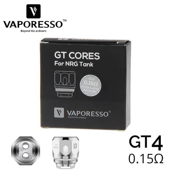 GT Core GT4-coils - Vaporesso -  0,15 ohm, set van 3