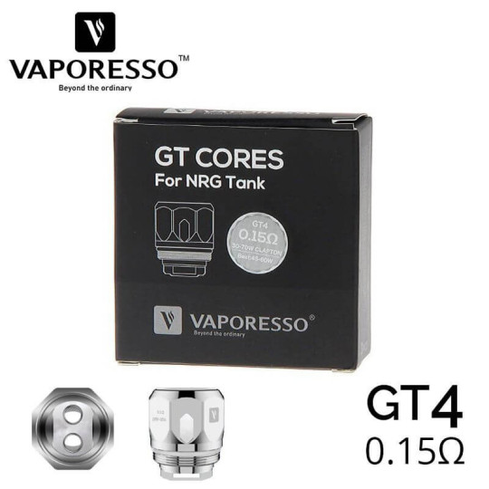 Résistances GT Core GT4 - Vaporesso -  0.15 ohm Pack de 3