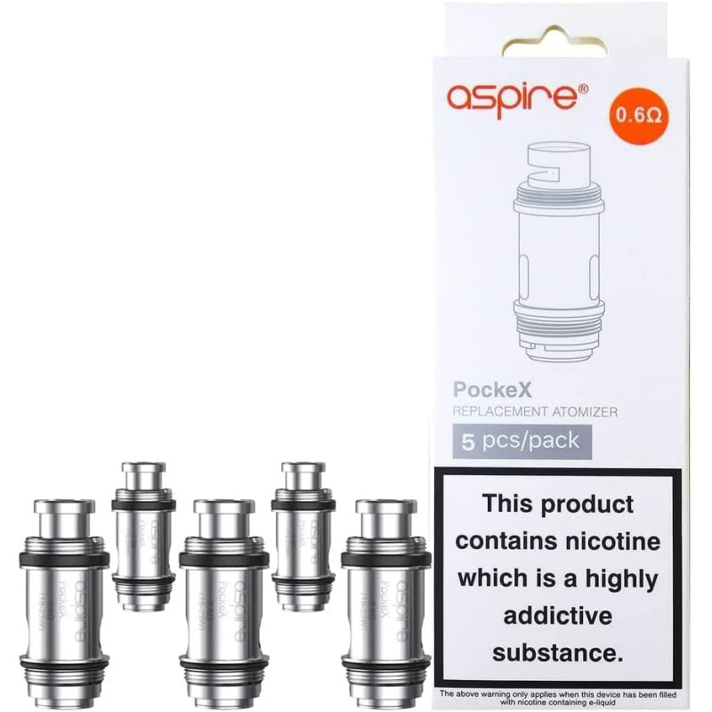 Pockex BF SS316 Coils - Aspire - 0.6 Ohm Pack of 5