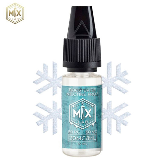 Booster de Nicotine Fresh 10ml 50/50 - MX Lab : Nicotine + effet frais pour vos mélanges DIY ❄️🧪