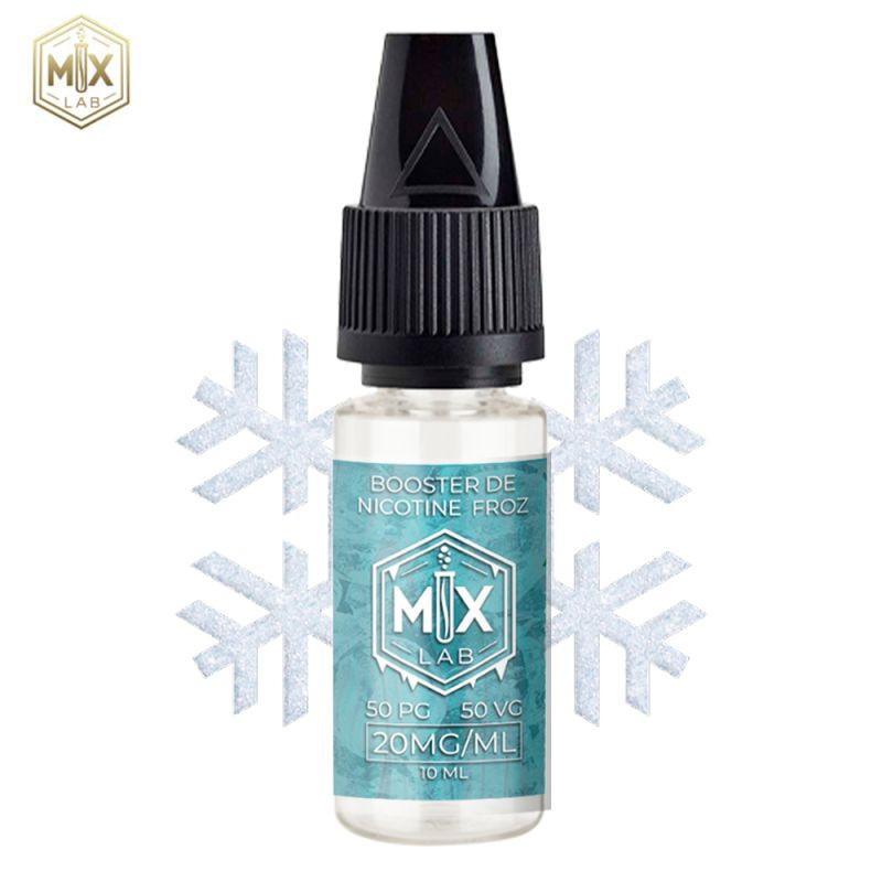 Booster de Nicotine Fresh 10ml 50/50 - MX Lab : Nicotine + effet frais pour vos mélanges DIY ❄️🧪