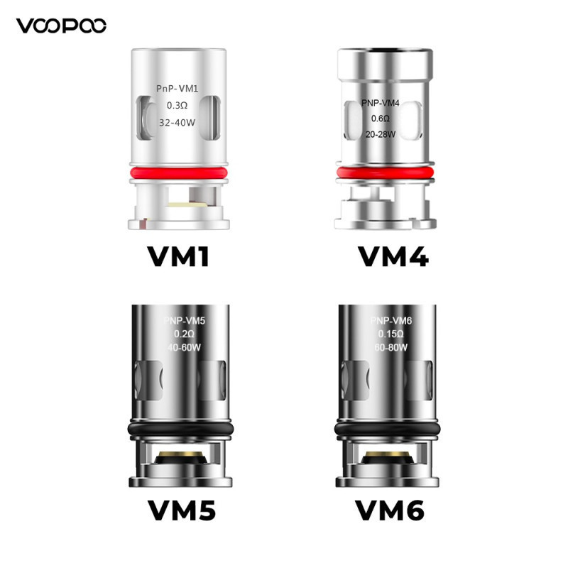 Pnp-DW60-Coils – Voopoo – 0,6 Ohm, 5er-Pack