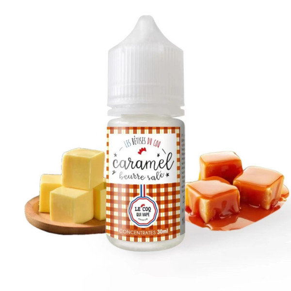 Arôme DIY Caramel Beurre Salé 30ml - Les Bêtises du Coq - Le Coq Qui Vape