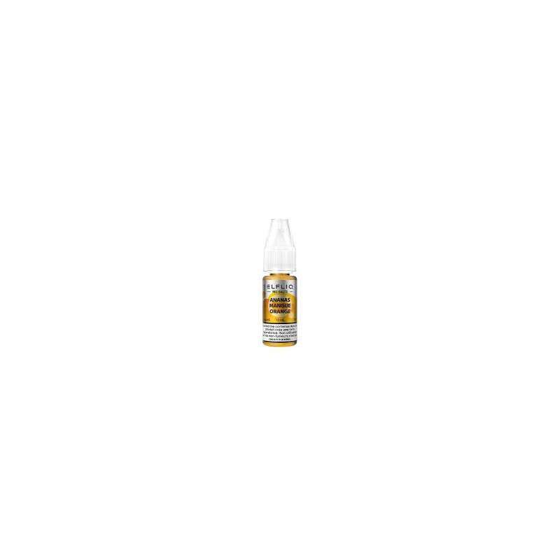 ELFLIQ Elfbar Ananas Mangue Orange 10ml – Sel de Nicotine 50/50 10mg 20mg