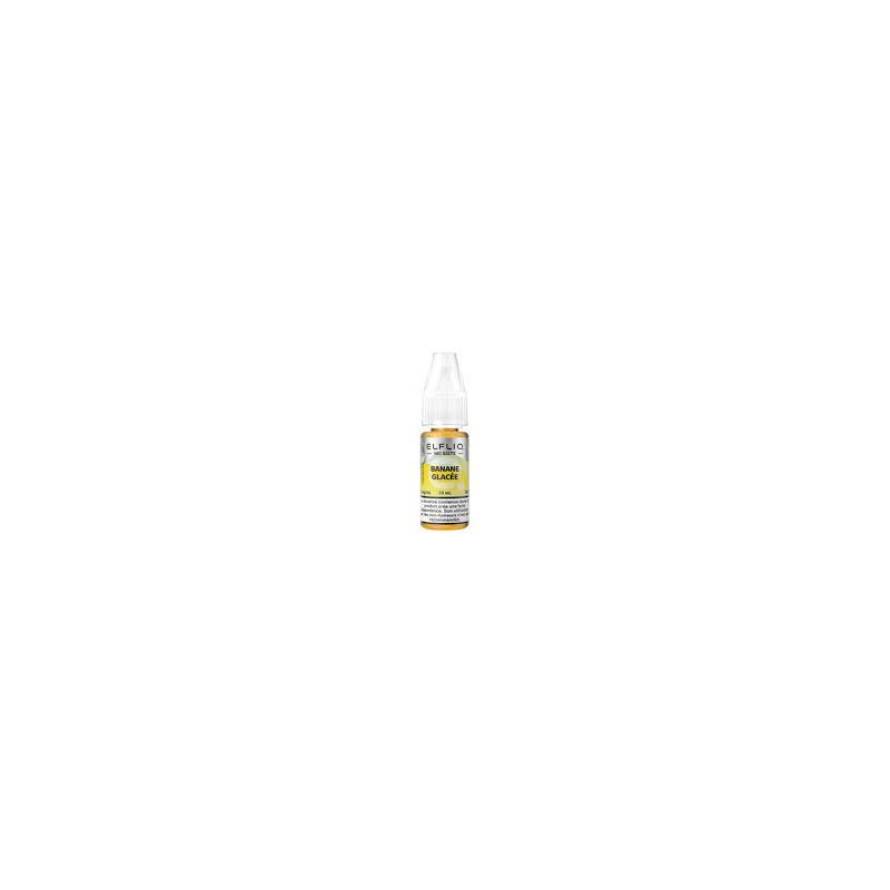 ELFLIQ Elfbar Banane Glacée 10ml – Sel de Nicotine 50/50 10mg 20mg