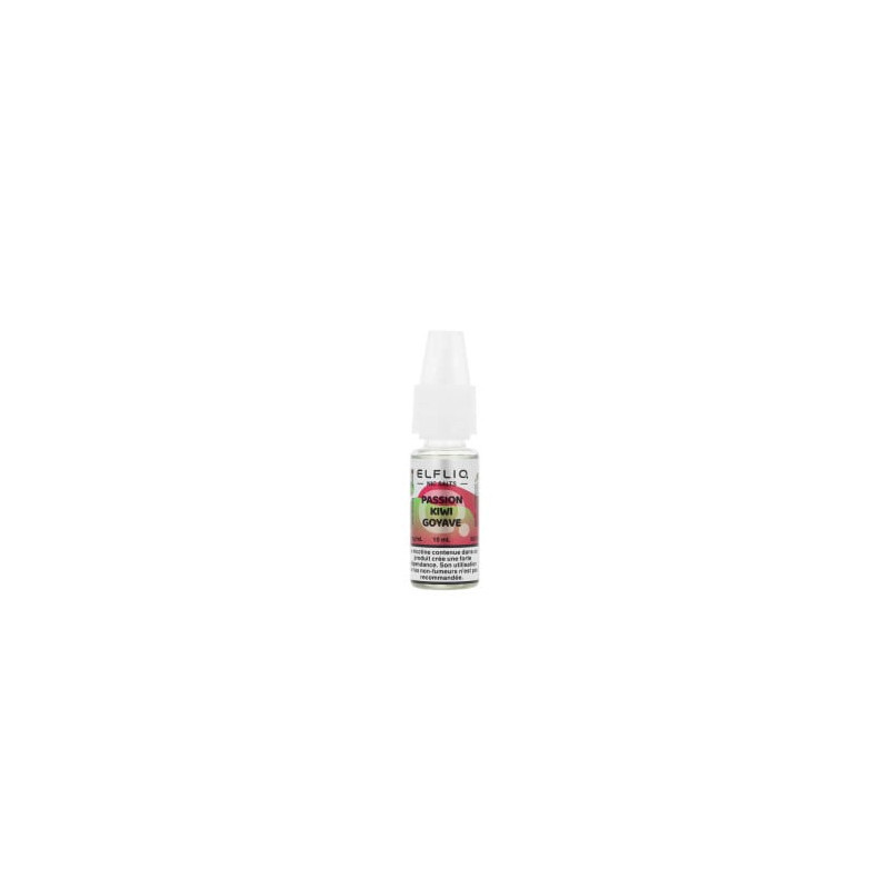 ELFLIQ Elfbar Passion Kiwi Goyave 10ml – Sel de Nicotine 50/50 10mg 20mg