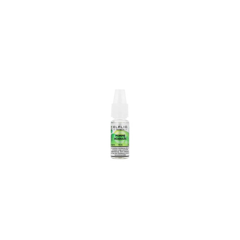 ELFLIQ Elfbar Pomme Acidulée 10ml – Sel de Nicotine 50/50 10mg 20mg
