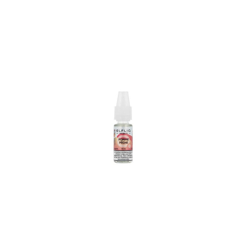 ELFLIQ Elfbar Pomme Pêche 10ml – Sel de Nicotine 50/50 10mg 20mg