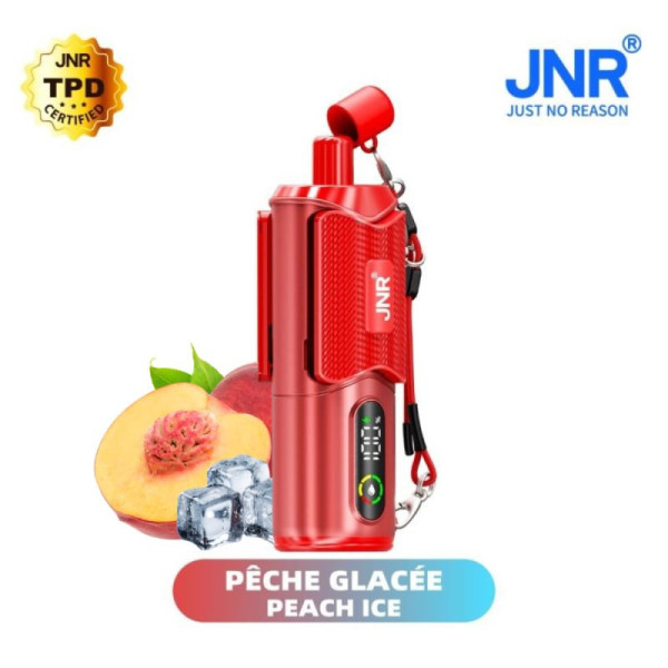 Puff JNR Shishasip 35K Peach Ice 🍑❄️ – Chicha Électronique 35 000 Puffs 6mg